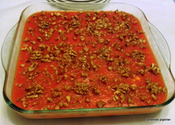 karamelli kabak soslu muhallebi