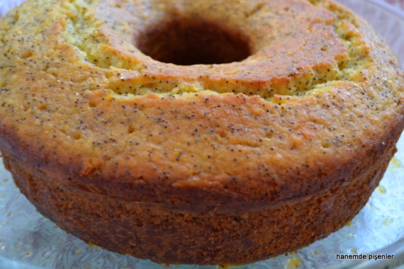 portakallı haşaşlı ıslak kek