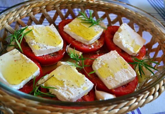 aromatik fırın domates