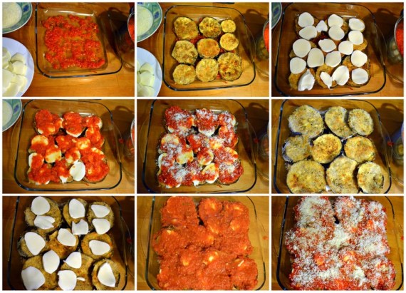 patlıcan parmesan hazırlık